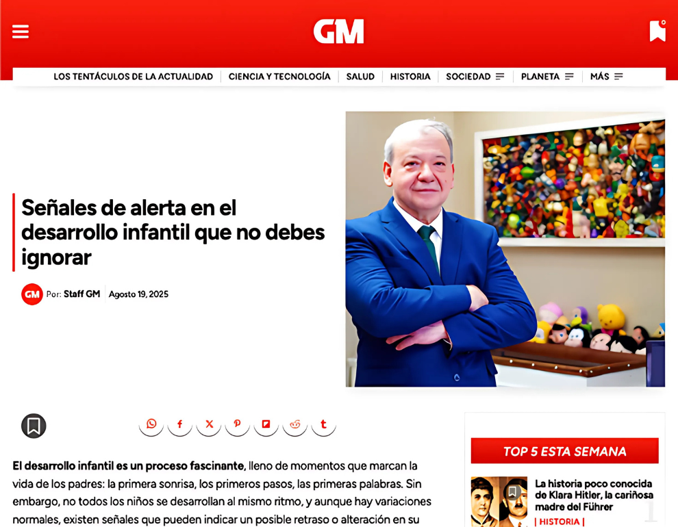 Artículo en Grandes Medios